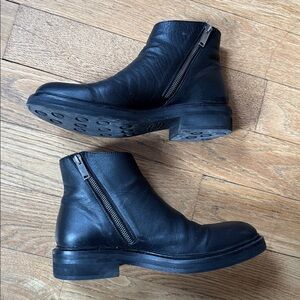 Thursday Boot Company black leather ankle boots